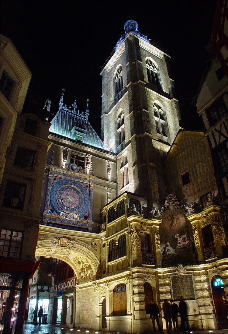 Eclairage architectural du Gros Horloge de Rouen Gros Horloge Rouen