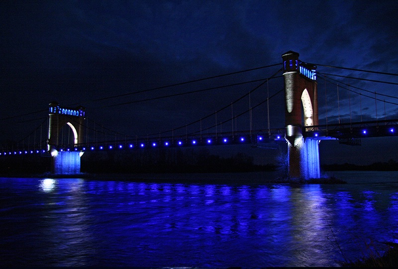 Eclairage architectural du Pont de Langeais Pont de Langeais