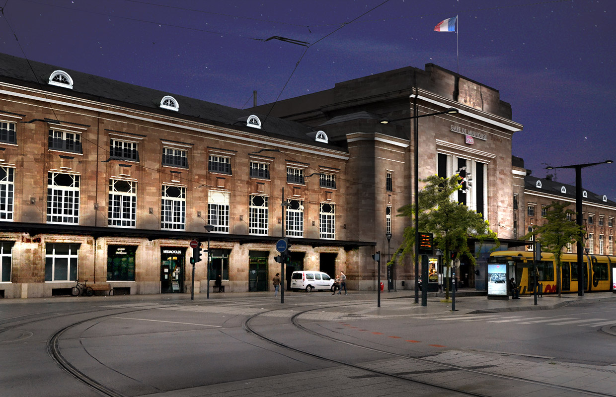 Simulation du plan lumière de Mulhouse Plan lumière Mulhouse