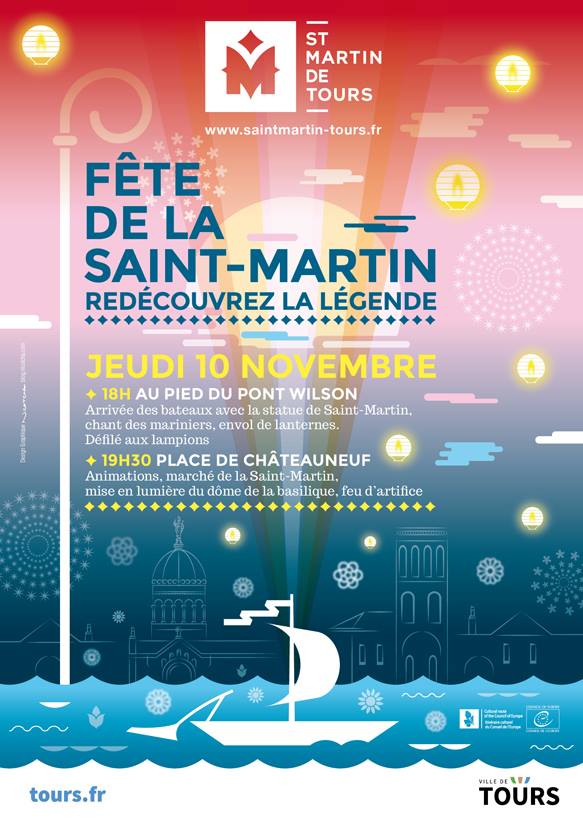Affiche fête Saint-Martin Tours