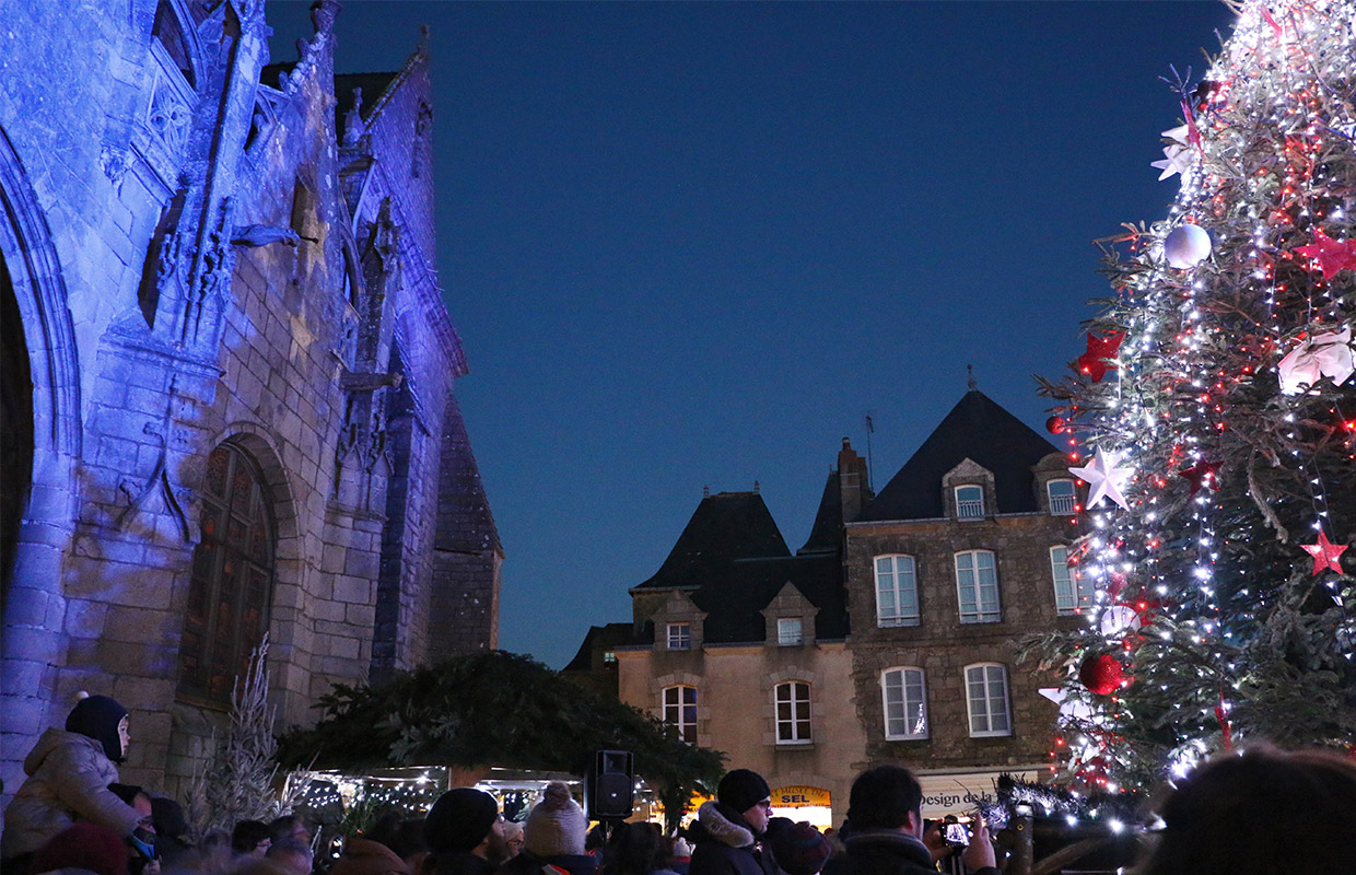 Illumination évènementielle Noël Guérande